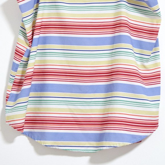 Flowy Rainbow Multicolor Striped Tank Top | Size L - Picture 7 of 8